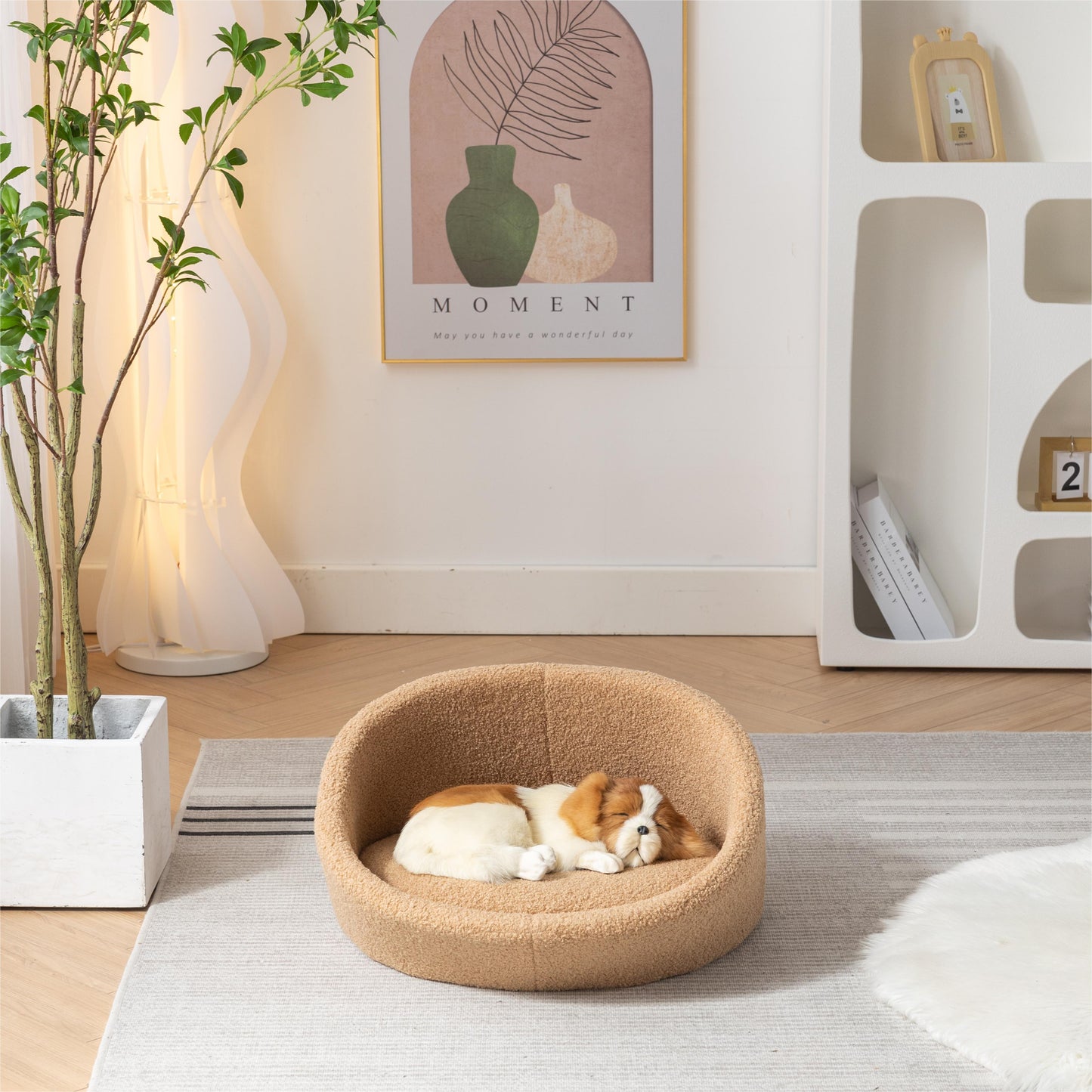 Pangpang Cat Luxurious Sheepskin Bed