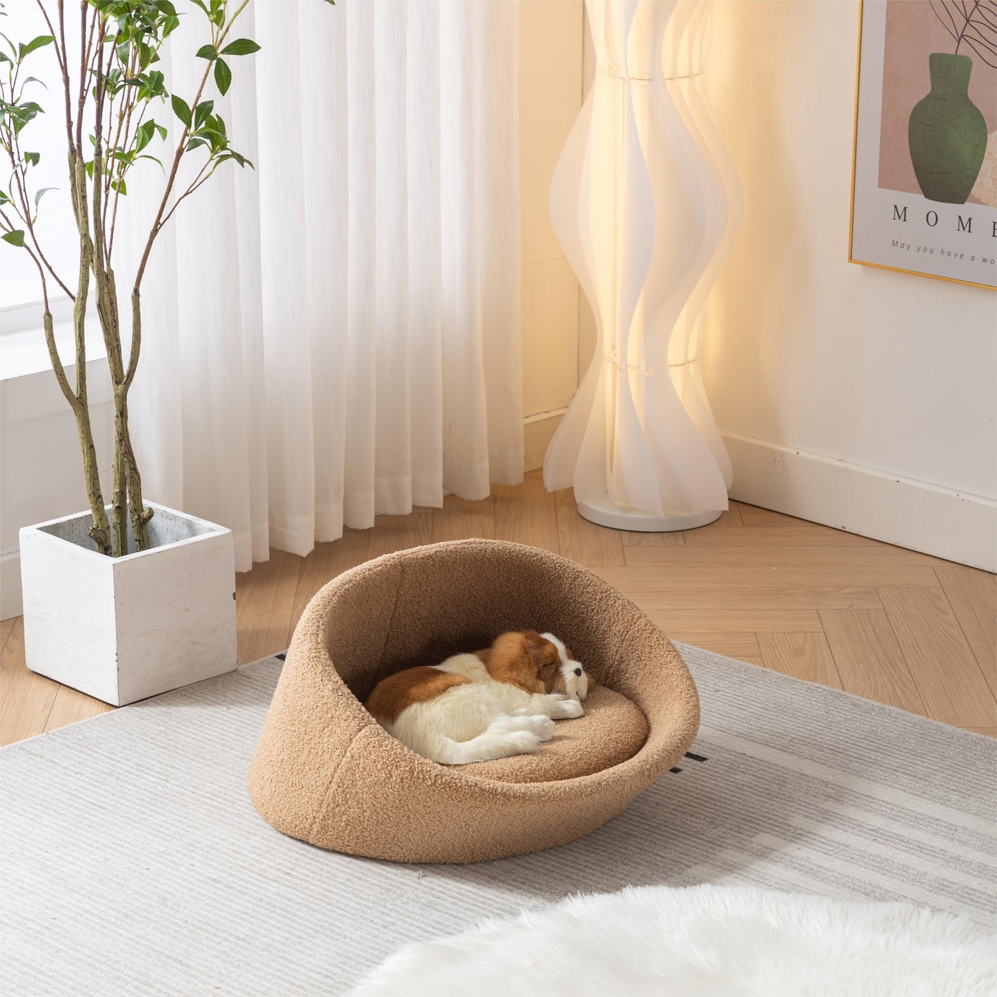 Pangpang Cat Luxurious Sheepskin Bed